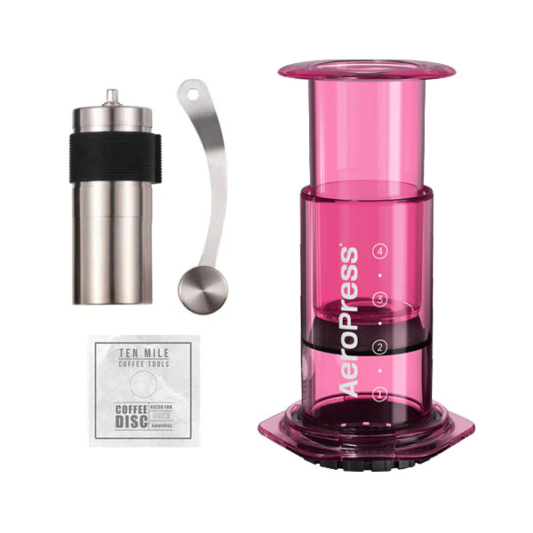 AeroPress New Special Bundle (Modell 2023) Mit 350 Mikrofiltern – Für Aromatischen Kaffee & Espresso In Unter 1 Minute