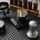 Matrix G1 FlowBar Smart Coffee Scale Black with flow rate bar and auto timer for accurate espresso brewing