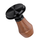 Normcore Spring Loaded Walnut Tamper with Titanium Ripple Base