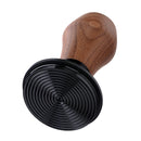 Normcore Spring Loaded Walnut Tamper V4 with Titanium Ripple Base