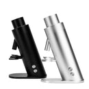 Option-O Lagom P80 Flat Burr Coffee Grinder in Black and Silver with 80mm Burrs and Stepless RPM Adjustment