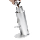 Option-O Lagom P80 Coffee Grinder in Silver with 80mm Flat Burrs and Variable Speed Control