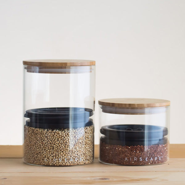 Airscape Glass & Bamboo Lid
