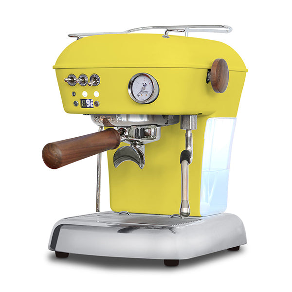 smeg coffee machine yellow light