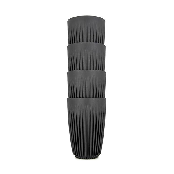 4 x 12oz HuskeeCups Charcoal