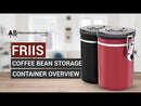 Friis Coffee Vault - Silver (Black Lid)
