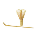 Avanti bamboo matcha whisk and scoop set for traditional matcha tea preparation