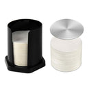 AeroPress coffee filter holder in black for organising and storing paper filters