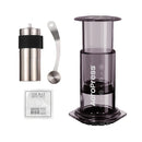 Aeropress Clear Coffee Maker Bundle Ten Mile Mini Black Bundle