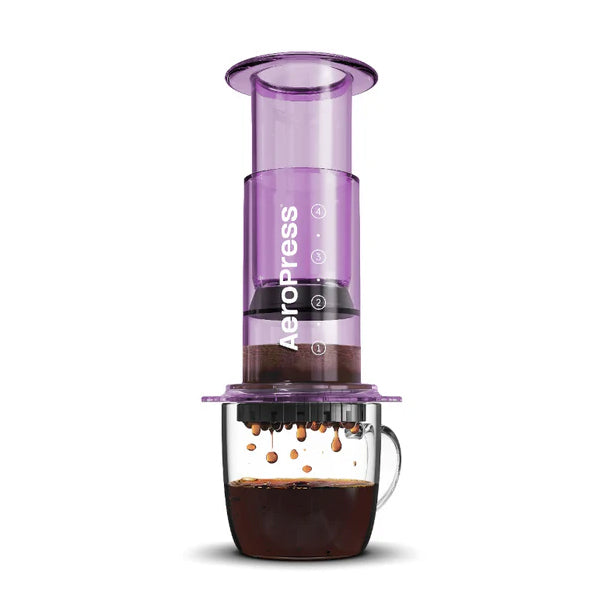 Aeropress Clear Coffee Maker Purple