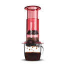 AeroPress Clear Coffee Maker Red