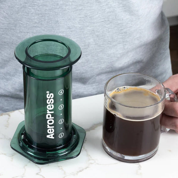 AeroPress Clear Coffee Maker  Green