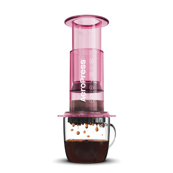 AeroPress Clear Coffee Maker Pink