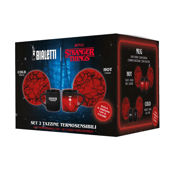 Bialetti Stranger Things 2 Cup and Saucer Set with collectible heat sensitive design