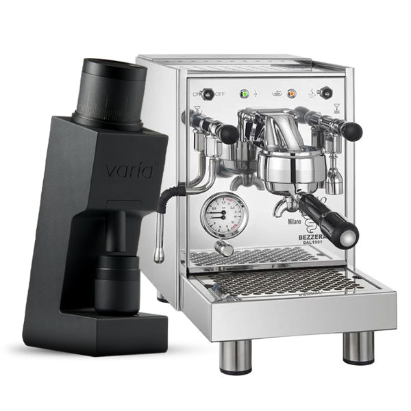 Bezzera BZ10 Coffee Machine Bundle with Varia VS6 Coffee Grinder Black