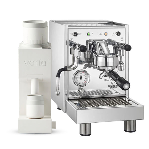 Bezzera BZ10 Coffee Machine Bundle with Varia VS6 Coffee Grinder White