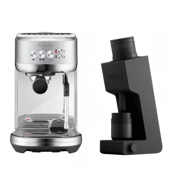 Breville Bambino Plus Stainless Steel Varia VS4 Black Espresso Machine Bundle