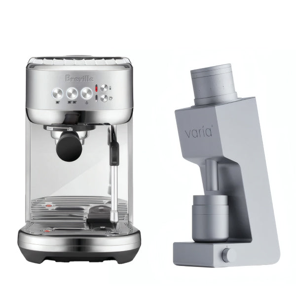 Breville Bambino Plus Stainless Steel Varia VS4 Silver Espresso Machine Bundle
