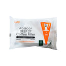 Cafec Plus Deep Abaca 27 coffee filter papers for Cafec Deep 27 dripper pour over brewing