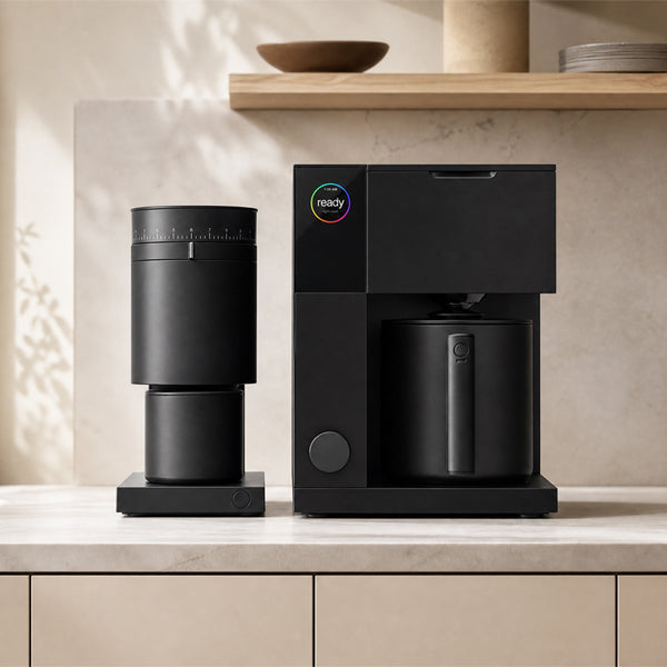 Black Fellow Aiden Coffee Maker and Opus Grinder Set