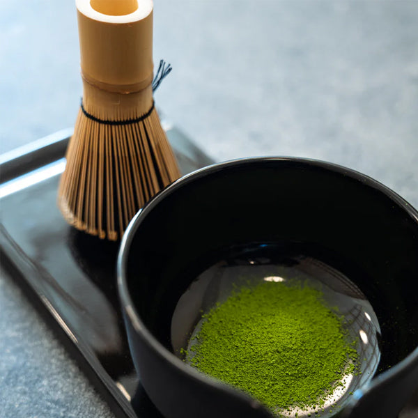 Fellow matcha tea set matte black ceramic bowl and whisk