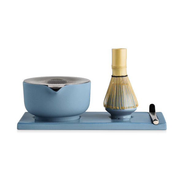 Fellow matcha tea set hazy blue colour