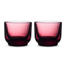 Fellow Pirch espresso glasses garnet colour