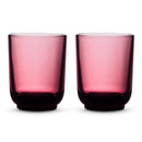 Fellow Pirch latte glasses garnet colour