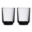 Fellow Pirch latte glasses smoke grey