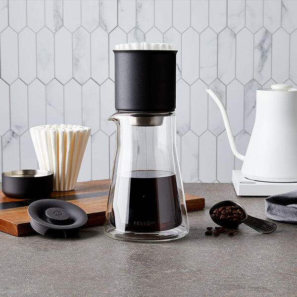 Fellow Stagg XF pour over dripper for flat bottom coffee brewing with high capacity design