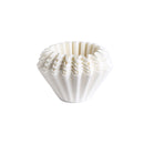Origami wave paper coffee filters for pour over brewing with Origami dripper