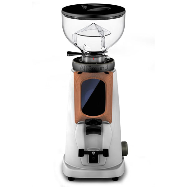 Fiorenzato All Ground Sense Coffee Grinder - Arctic White + Walnut