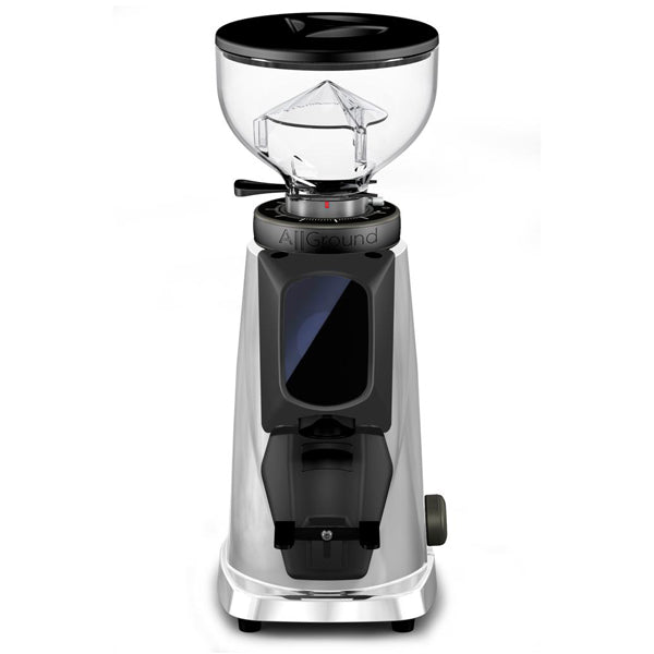 Fiorenzato All Ground Sense Coffee Grinder - Chrome + Deep Black