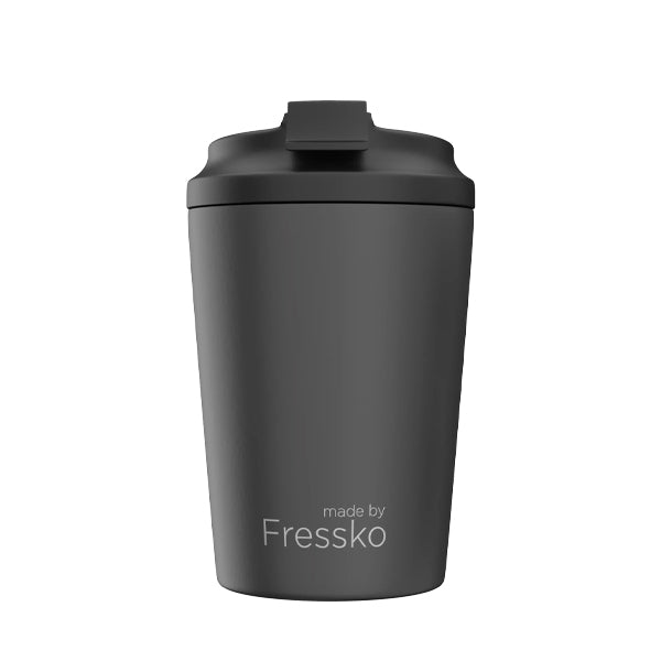 Fressko Reusable Ceramic Cup Coal Camino 12oz