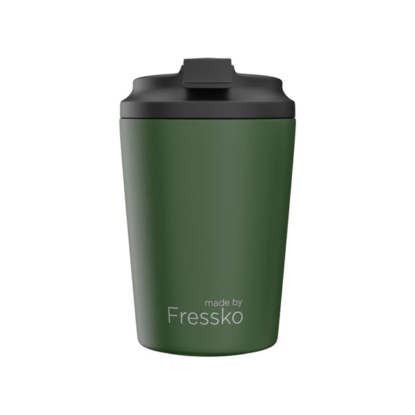 Fressko Reusable Ceramic Cup Khaki Bino 8oz