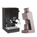 Gaggia Classic E24 Black Varia VS4 Ruby Rose Espresso Machine Bundl