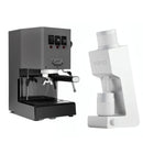 Gaggia Classic E24 Grey Varia VS4 White Espresso Machine Bundle
