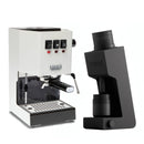 Gaggia Classic E24 White Varia VS4 Black Espresso Machine Bundle