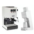Gaggia Classic E24 White Varia VS4 White Espresso Machine Bundle