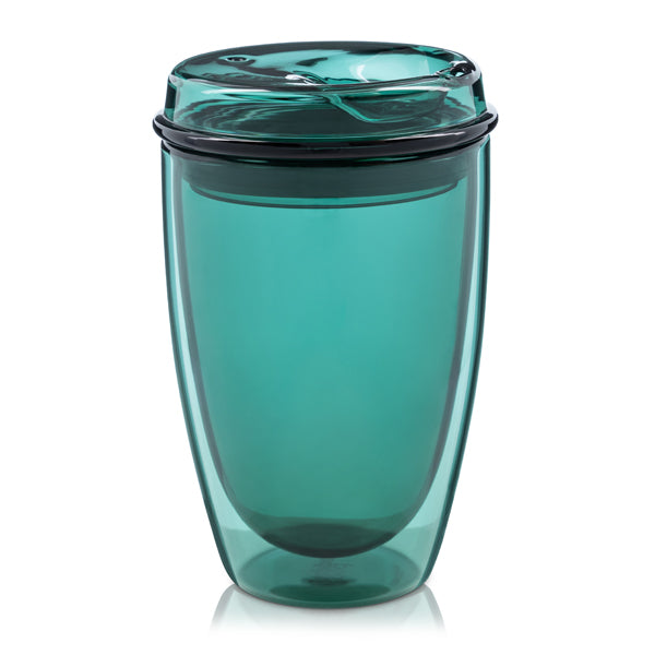 GoodCuppa The Big Reusable Glass Cup Teal