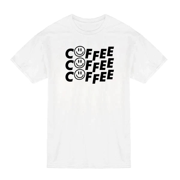 Happy Coffee T-Shirt White