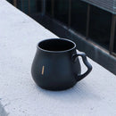 Hario Alpha Ceramic Coffee Mug in Matte Black Finish