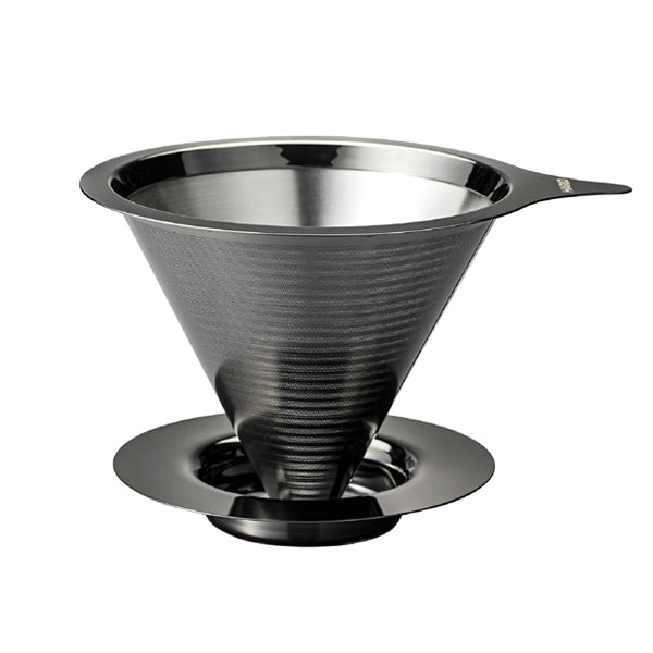 Hario Double Mesh Metal Dripper - Metal Black