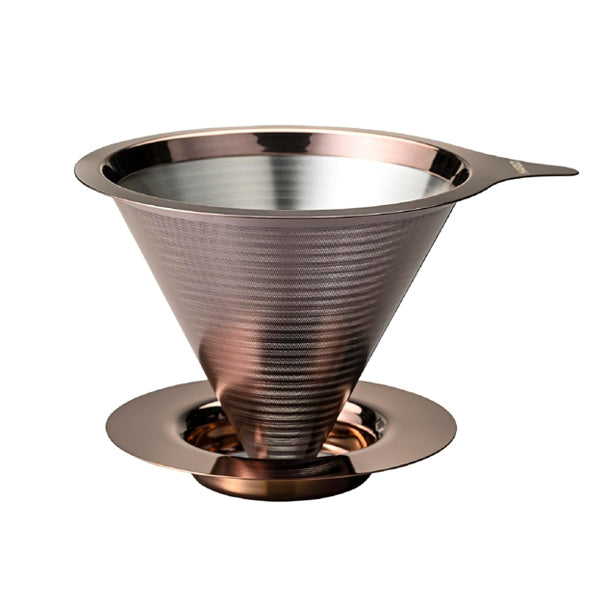 Hario Double Mesh Metal Dripper - Pink Gold