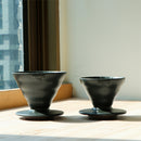 Hario Purion Clay V60 in Volcano Black