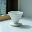 Hario Purion Clay Ivory White for V60 dripper, Size 02 (600 ml)