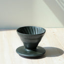 Hario Purion Clay V60 Dripper Size 01 in Volcano Black