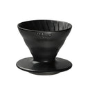 Hario Purion Clay Volcano Black, compatible with V60 dripper size 02—600 ml
