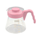 Hario V60 Coffee Server Pink glass server for stylish and accurate pour over brewing