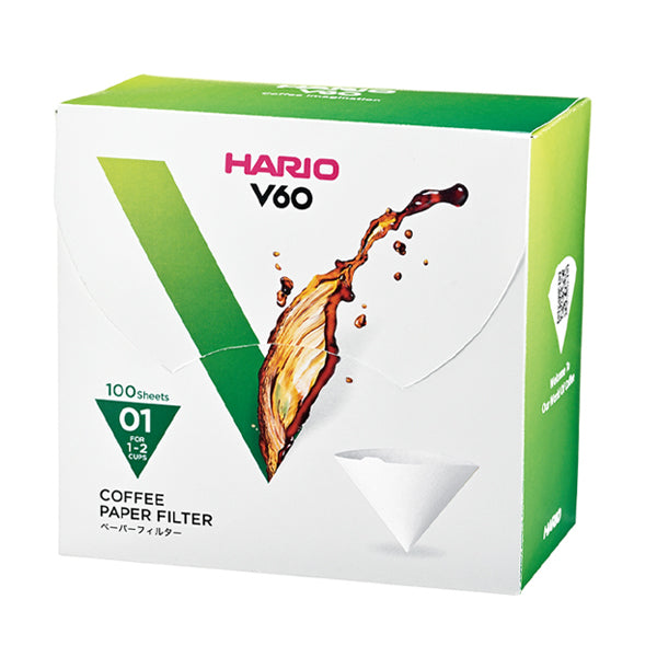 Hario V60 VCF 01 Paper Filters 100pk White Box